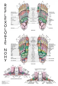 Vydavateľstvo Poznání Anatomický plagát - Reflexológia nohy