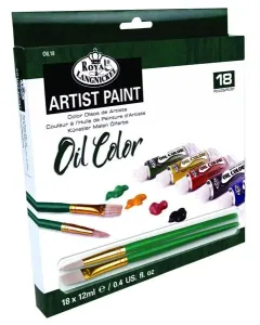 Olejové farby ARTIST Paint 18x12ml (maliarska sada maliarský set Royal & Langnickel)