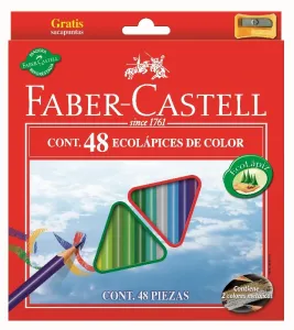 Pastelky ECO Triangular standard set 48 farebné (Faber Castel - Pastelky Klasik)