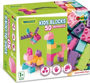 WADER - Detské bloky 50 ks ružové
