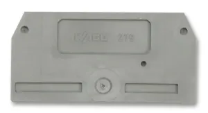 Wago 284-325 End Plate, 10Mm, Grey