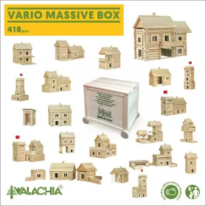 WALACHIA - Drevená stavebnica VARIO BOX 450 dielov