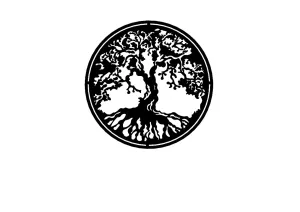 Nástenná dekorácia Tree of Life čierna