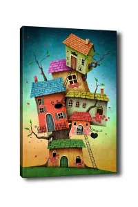 Obraz na plátne Surreal treehouse 50x70 cm