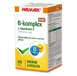 WALMARK B-komplex PLUS s vitamínom C tbl cmúľacie (inovovaný obal 2018) 1x30 ks