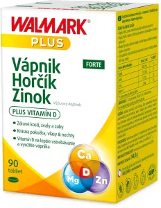 Walmark Vápnik Horčík Zinok Forte + vitamín D 90 tbl
