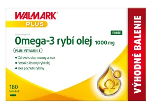 WALMARK Omega 3 rybí olej FORTE pre zdravé srdce, mozog a zrak 180 kapsúl