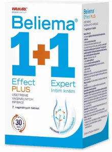 Beliema Effect PLUS + Expert Intim krém 1+1 vaginálne tablety 7 ks + intímny krém 30 ml, 1x1 set