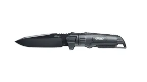 Nôž s pevnou čepeľou Backup Walther® – Čierna, Čierna (Farba: Čierna, Varianta: Čierna čepeľ)