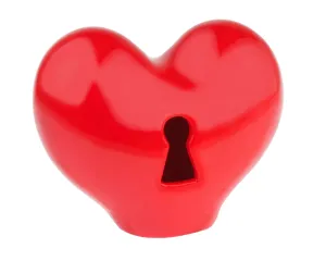 Pokladnička - srdce na kľúčik, 15cm