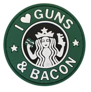 WARAGOD Nášivka 3D I Love Guns and Bacon 6cm #2552867