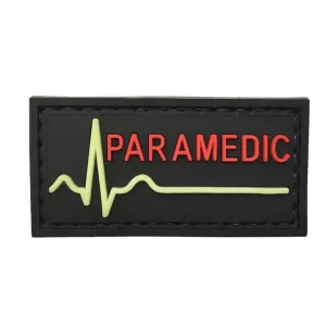 WARAGOD Nášivka 3D Paramedic čierna 5x2.5cm #6429169