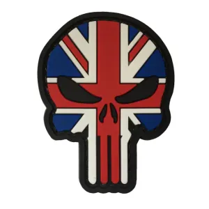 WARAGOD Nášivka 3D UK Punisher 6x4.5cm #6159250