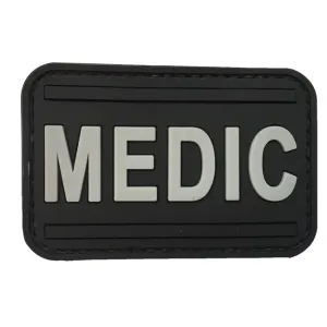 WARAGOD nášivka Medic PVC Patch Black and Grey