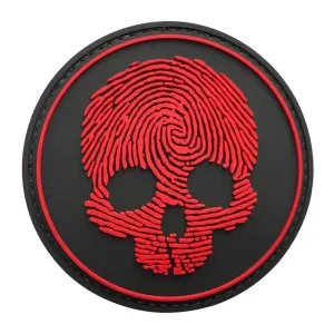 WARAGOD Nášivka 3D Fingerprint Skull 8.5cm #2552848