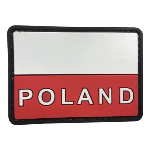 WARAGOD Nášivka 3D Poľsko text 7.5x5cm #2552904