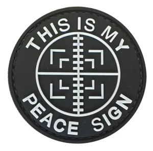 WARAGOD This is my Peace sign PVC nášivka
