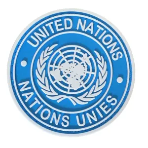 WARAGOD United Nation PVC nášivka, modrá