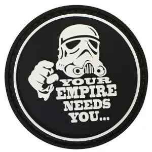 WARAGOD Your empire needs you PVC nášivka, čierna