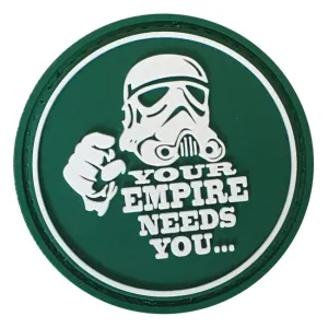 WARAGOD Your empire needs you PVC nášivka, zelená