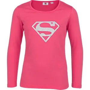 Warner Bros SILA SUPERGIRL Dievčenské tričko, ružová, veľkosť 128/134