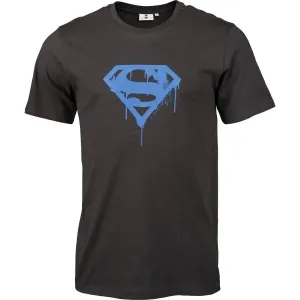 Warner Bros SUPERMAN Pánske tričko, čierna, veľkosť XL