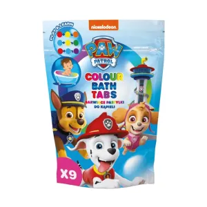 Nickelodeon Paw Patrol Colour Bath Tabs prípravok do kúpeľa pre deti 9x16 g #897384