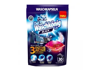 Waschkönig Black 3in1-Caps gélové kapsule do prania 30ks