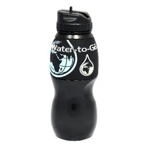 Fľaša s filtrom Water-to-Go™  75 cl – Čierna (Farba: Čierna)