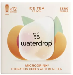 Waterdrop Microdrink Ice Tea nápoj s vitamínom C a B3 príchuť Peach 12 ks