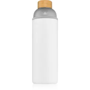 Waterdrop Glass Frosted sklenená fľaša na vodu farba White 1000 ml #7016941
