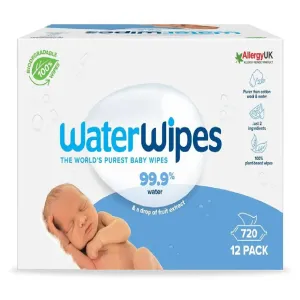 Water Wipes Baby Wipes 12 Pack detské jemné vlhčené obrúsky 12x60 ks