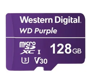 WDD128G1P0A - pamäťová karta MicroSDXC 128GB, WD Purple