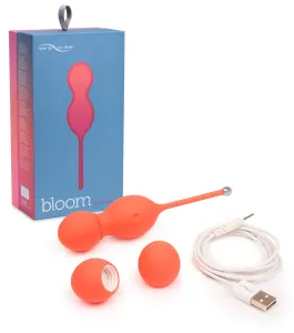 We-Vibe Bloom - nabíjacie venušiné guličky s vymeniteľnými závažiami (oranžové)