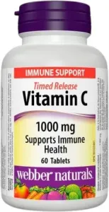 Webber Naturals Vitamin C 1000 mg TR (predĺžený účinok) 60 tabliet