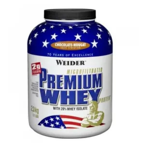 WEIDER Premium whey srvátkový proteín jahoda a vanilka 2300 g