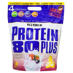 Proteín 80 Plus - Weider, príchuť bobuľové ovocie jogurt, 2000g, Doprava zadarmo