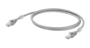 Weidmuller 1165940030 Patch Cord, Rj45 Plug-Plug, 9.8Ft, Gry