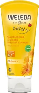 Weleda Baby Calendula Shampoo And Body Wash 200 ml šampón pre deti na všetky typy vlasov