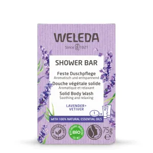 WELEDA SHOWER BAR Levanduľové relaxačné mydlo levander + vetiver, s esenciálnymi olejmi 1x75 g