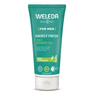 Weleda Energy Fresh 3in1 čistiaci gél 3 v 1 na vlasy a telo pre mužov 200 ml