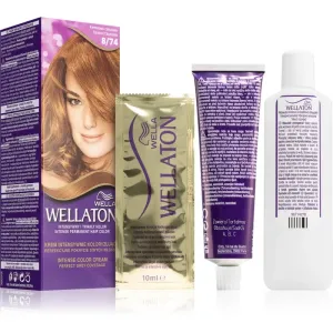Wella Wellaton Intense permanentná farba na vlasy s arganovým olejom odtieň 8/74 Caramel Chocolate 1 ks