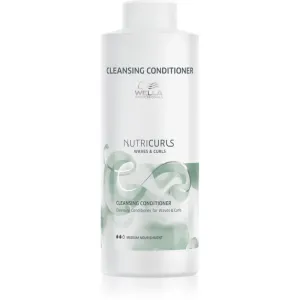 Wella Professionals NutriCurls Cleansing Conditioner 1000 ml kondicionér W na šedivé vlasy; na vlnité vlasy; na kučeravé vlasy; na nepoddajné vlasy