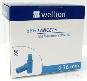 WELLION Lancets 28G - Lanceta sterilná 0,37 mm 100 kusov