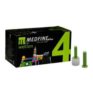 Wellion MEDFINE plus Penneedles 4 mm ihla na aplikáciu inzulínu pomocou pera 1x100 ks