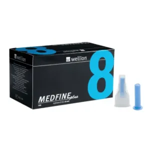 Wellion MEDFINE plus Penneedles 8mm ihla na aplikáciu inzulínu pomocou pera 100ks #124781
