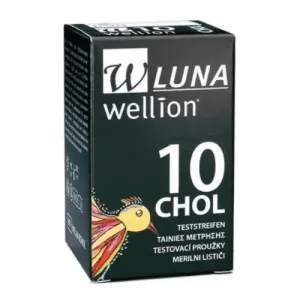 Wellion Luna CHOL testovacie prúžky k prístroju 10 ks, Doprava zadarmo
