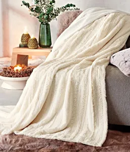 Weltbild Luxusní deka, slonová kost, 200 x 150 cm
