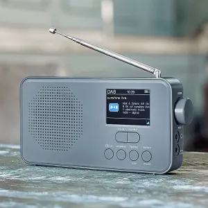 Weltbild Přenosné rádio DAB+, šedé