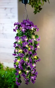 Weltbild Solární závěsná dekorace Magické květy, lila